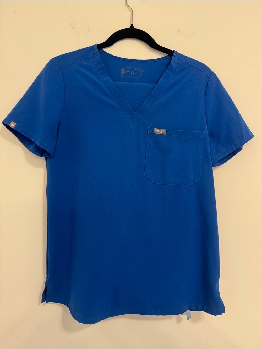 Figs Blue V-Neck Medical Scrub Set